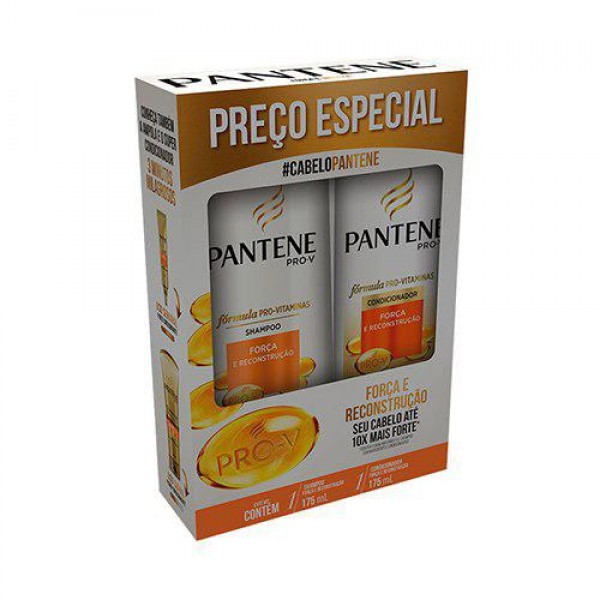 Kit Pantene Força E Reconstrução Shampoo 400ML  + Condicionador