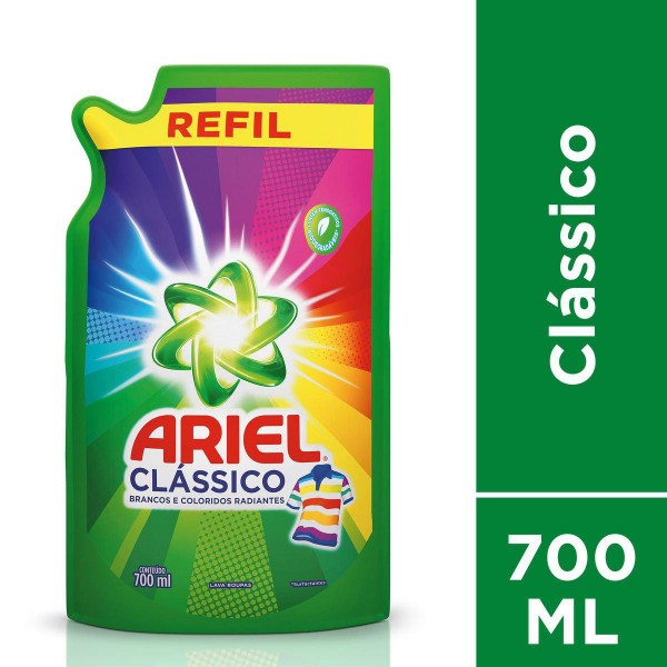 Refil Sabão Líquido Ariel Clássico 700ML