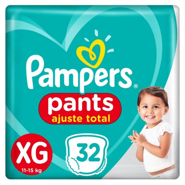 Fralda Pampers Confort Sec Pants Mega XG 32 Unidades