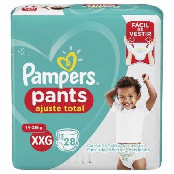 Fralda Pampers Confort Sec Pants Mega XXG 28 Unidades