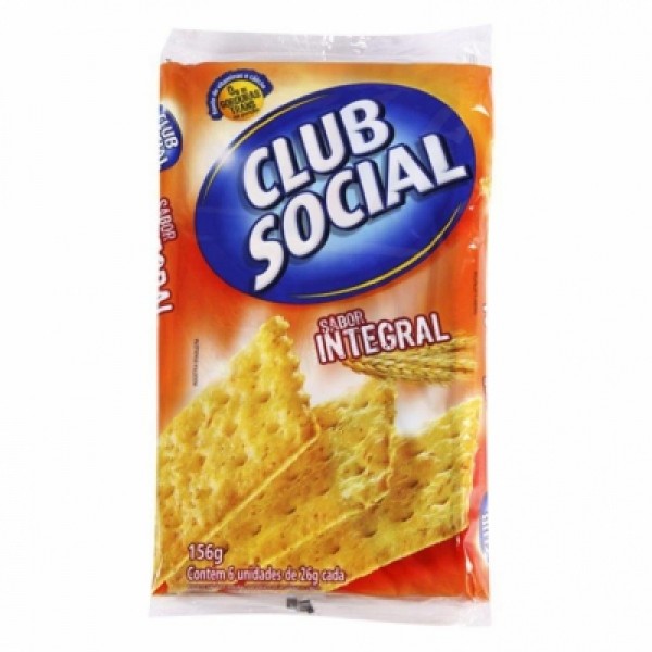 Biscoito Club Social Integral Tradicional 144G