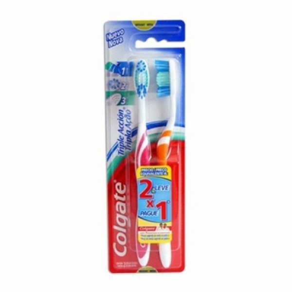 Escova Dental Colgate Tripla Ação Média L2P1 