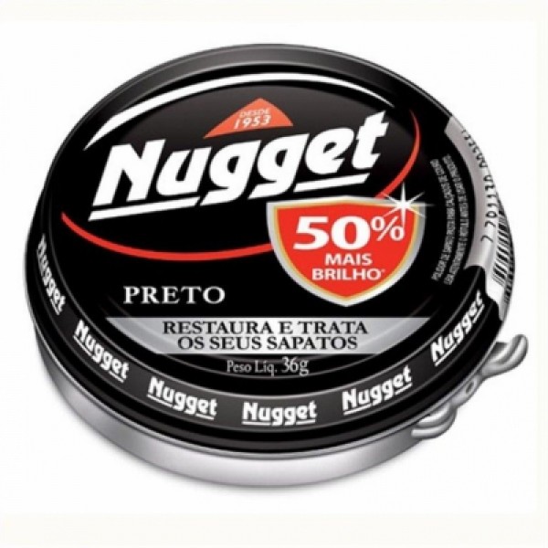 Pasta para Calçado Preto Nugget 36g