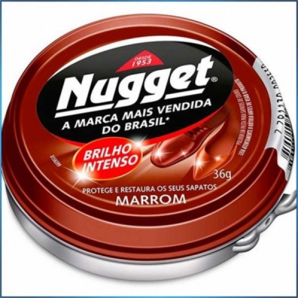 Pasta para Calçado Marrom Nugget 36g