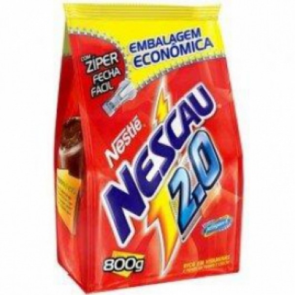 Achocolatado em Pó Nescau Nestlé 2.0 Sachê 800g