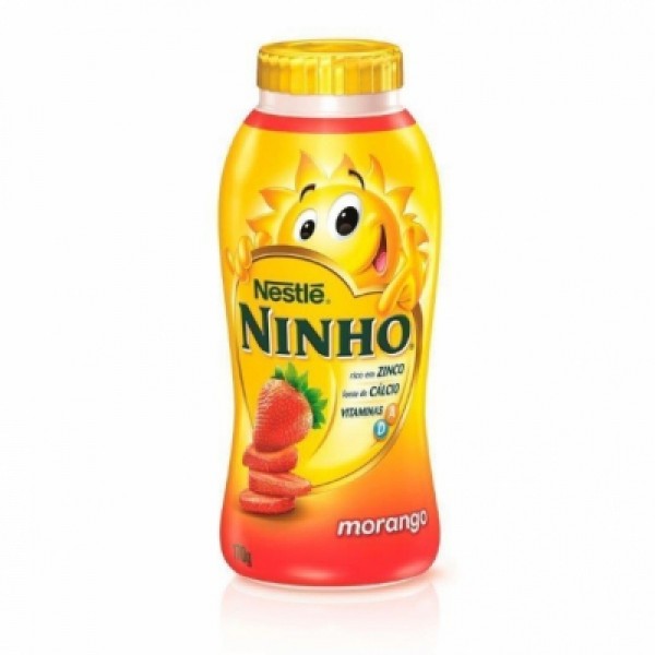 Iogurte Pacialmente Desnatado Nestle Ninho Morango 170g