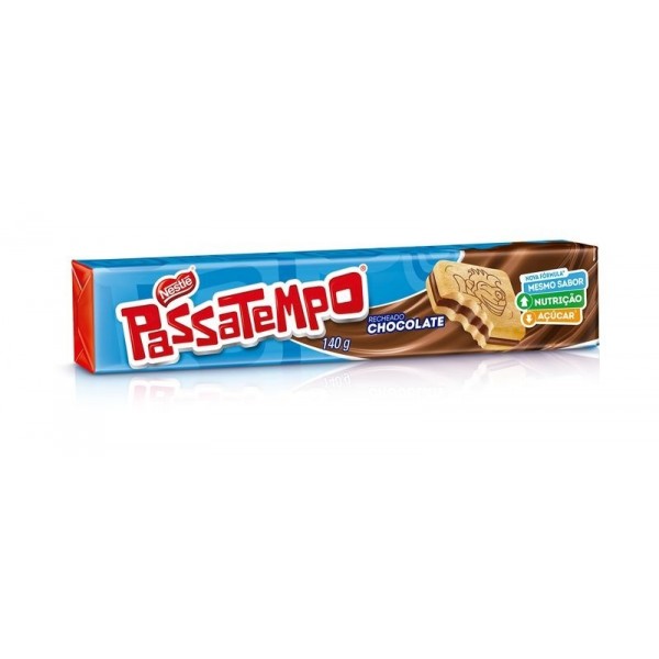 Biscoito Passatempo Recheado Chocolate 130g