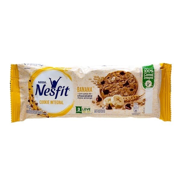 Biscoito Nestlé Nesfit Cookie Integral Banana 60G