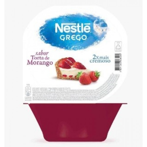 Iogurte Grego Sabor Morango Nestlé 90G