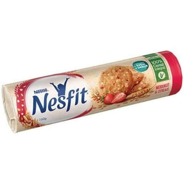 Biscoito Nestlé Nesfit Morango e Cereais 160G