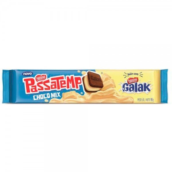 Biscoito Nestlé Passatempo Recheado Galak 96G