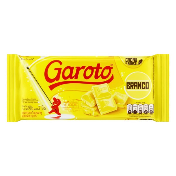 Chocolate Branco Garoto Tablete 90G