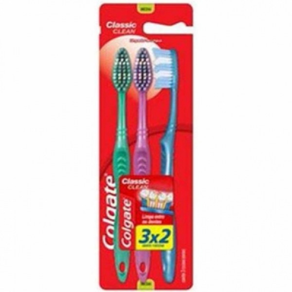 Escova Dental Colgate Classic Clean Macia L3P2