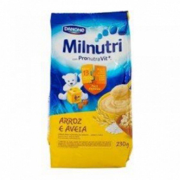 Cereal Infantil Arroz e Aveia Milnutri 230g