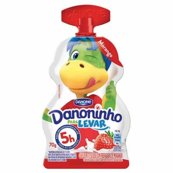 Iogurte Danoninho para Levar sabor Morango 70g 