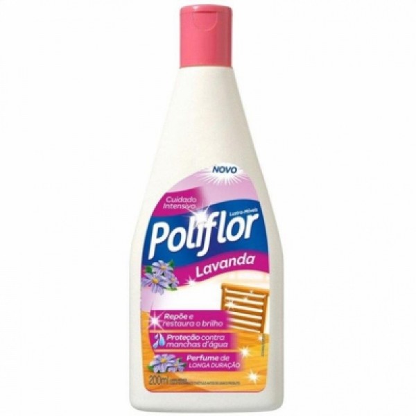 Lustra Móveis Poliflor Lavanda 200ml