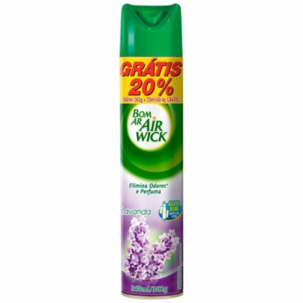 Odorizador de Ambientes Bom Ar Air Wick Lavanda 360ml