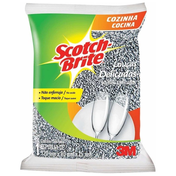 Esponja Scotch Brite Prateada 1 Unidades