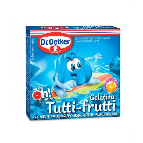 Gelatina DR. Oetker Tutti-Frutti 20G