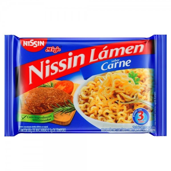 Macarrão Instantâneo Nissin Lámen Carne 85g