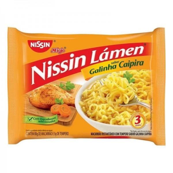 Macarrão Instantâneo Nissin Lámen Galinha Caipira 85g