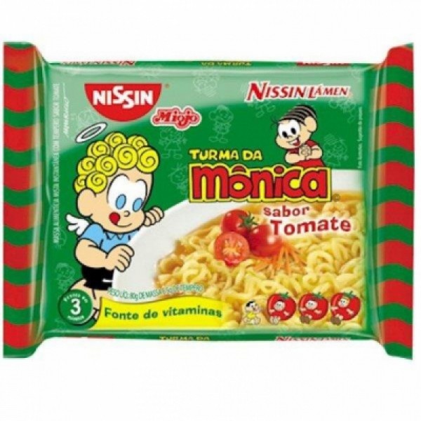 Macarrão Instantâneo Nissin Turma da Mônica Tomate Suave 85g