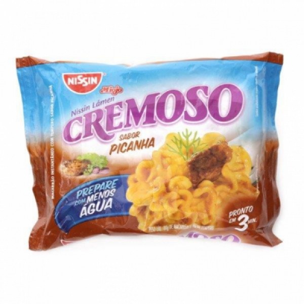 Macarrão Instantâneo Nissin Cremoso Picanha 88g