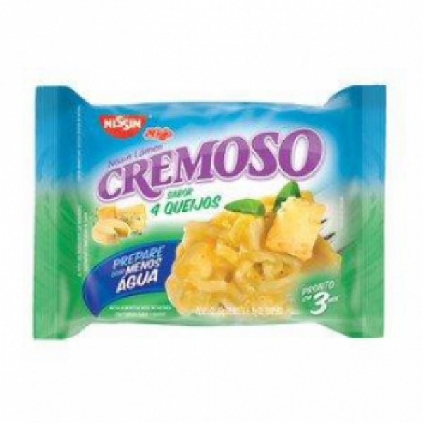 Macarrão Instantâneo Nissin Cremoso 4 Queijos 88g