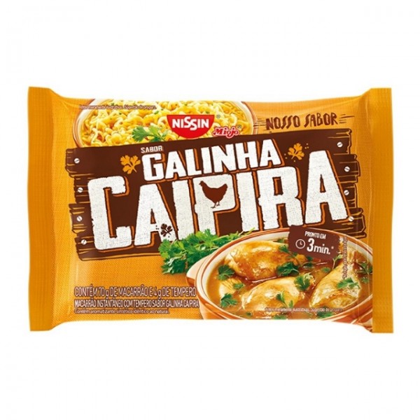 Macarrão Instantâneo Nissin Nosso Sabor Galinha Caipira 74g