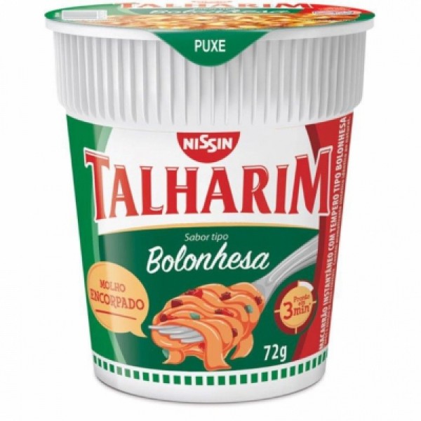 Macarrão Instantâneo Cup Noodles Talharim Bolonhesa
