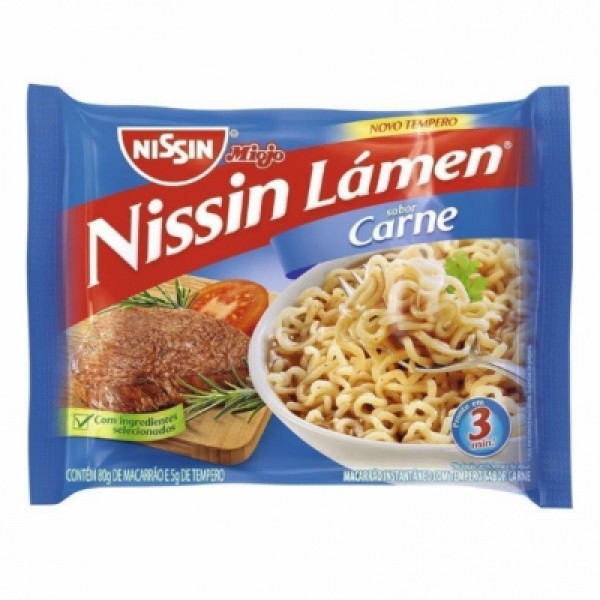 Macarrão Instantâneo Nissin Lámen Hot Carne 85g