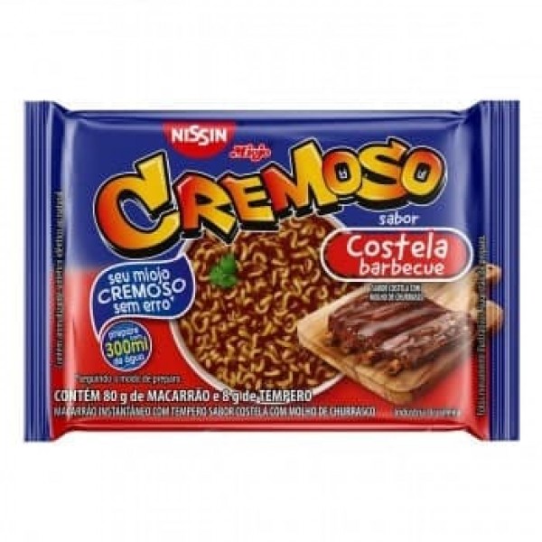 Macarrão Instantâneo Lámen Cremoso Costela Molho Barbecue 88G