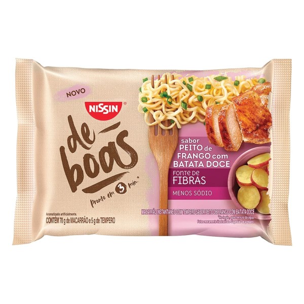 Macarrão Instantâneo Nissi de Boas Peito de Frango e Batata Doce