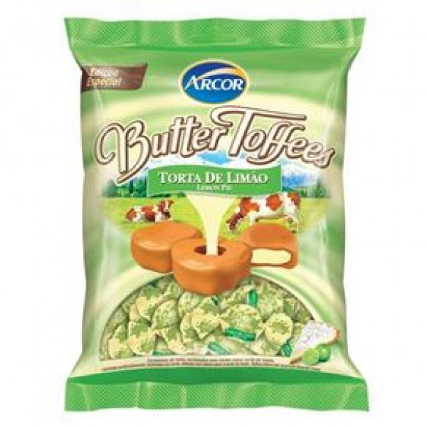 Bala Butter Toffees orta de Limão 600g - Arcor