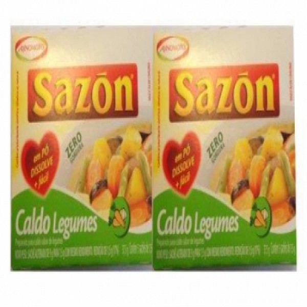 Caldo de Legumes Sazón 37,5g com 5 Sachês