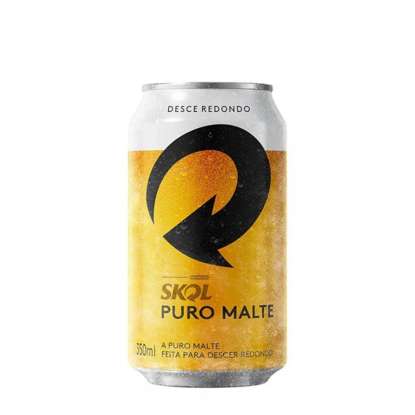 Cerveja Skol Lata Puro Malte 350ml