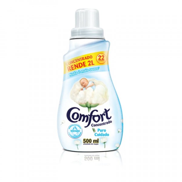 Amaciante Concentrado Comfort Puro Cuidado 500ml