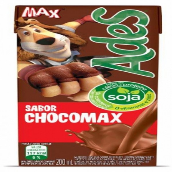 Bebida de Soja Sabor Chocolate AdeS Max 200ml