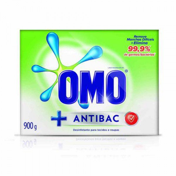 Sabão em Pó OMO Antibac 900g