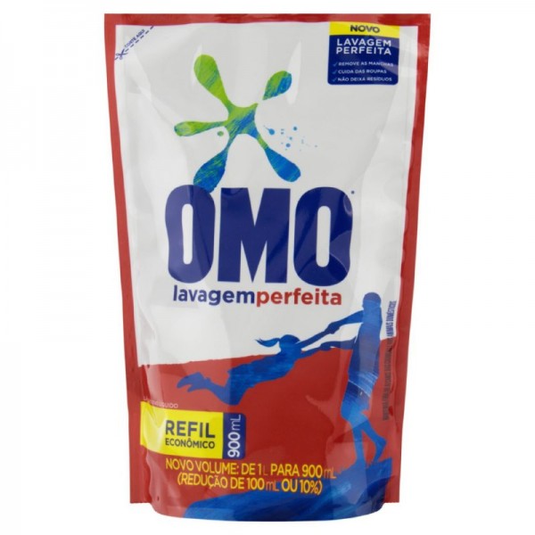 Sabão Líquido OMO Lavagem Perfeita Refil 900ML