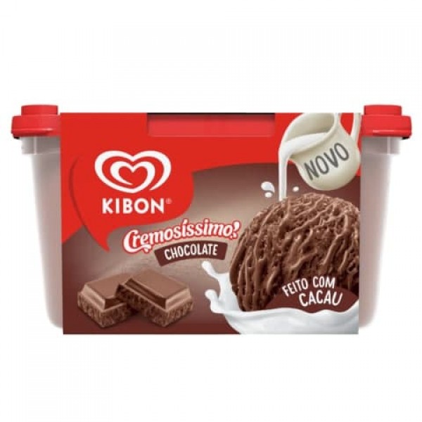 Sorvete Kibon Cremosissimo Chocolate 1,5L