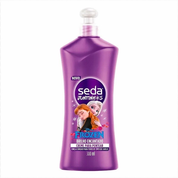 Creme para Pentear Seda Juntinhos Frozen Brilho Encantados 300ML