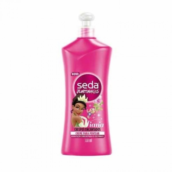 Creme para Pentear Seda Juntinhos Tiana Crespos Encantados 300ML