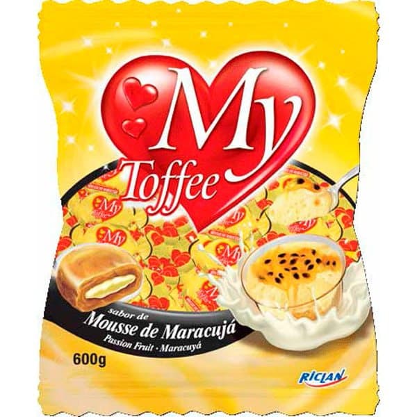 Bala Riclan  My Toffee Mousse de  Maracuja 500G