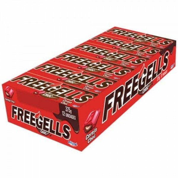 Drops Freegells Choc Cereja Recheio Chocolate 31,3g