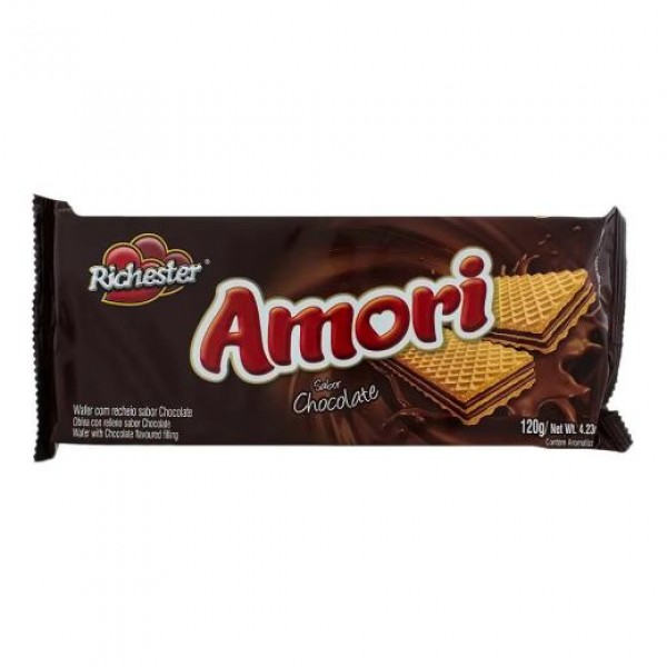 Biscoito Richester Amori Wafer Chocolate 120g