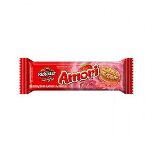 Biscoito Richester Amori Morango 60g