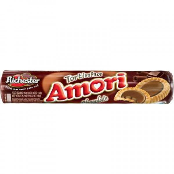 Biscoito Richester Amori Tortinhas Chocolate 150g