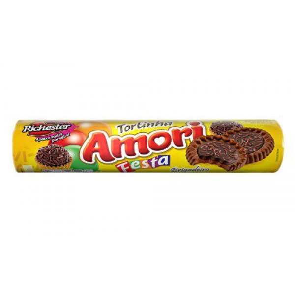 Biscoito Richester Amori Tortinhas Brigadeiro 150g