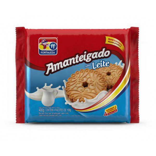 Biscoito Fortaleza Amanteigado Leite 400G